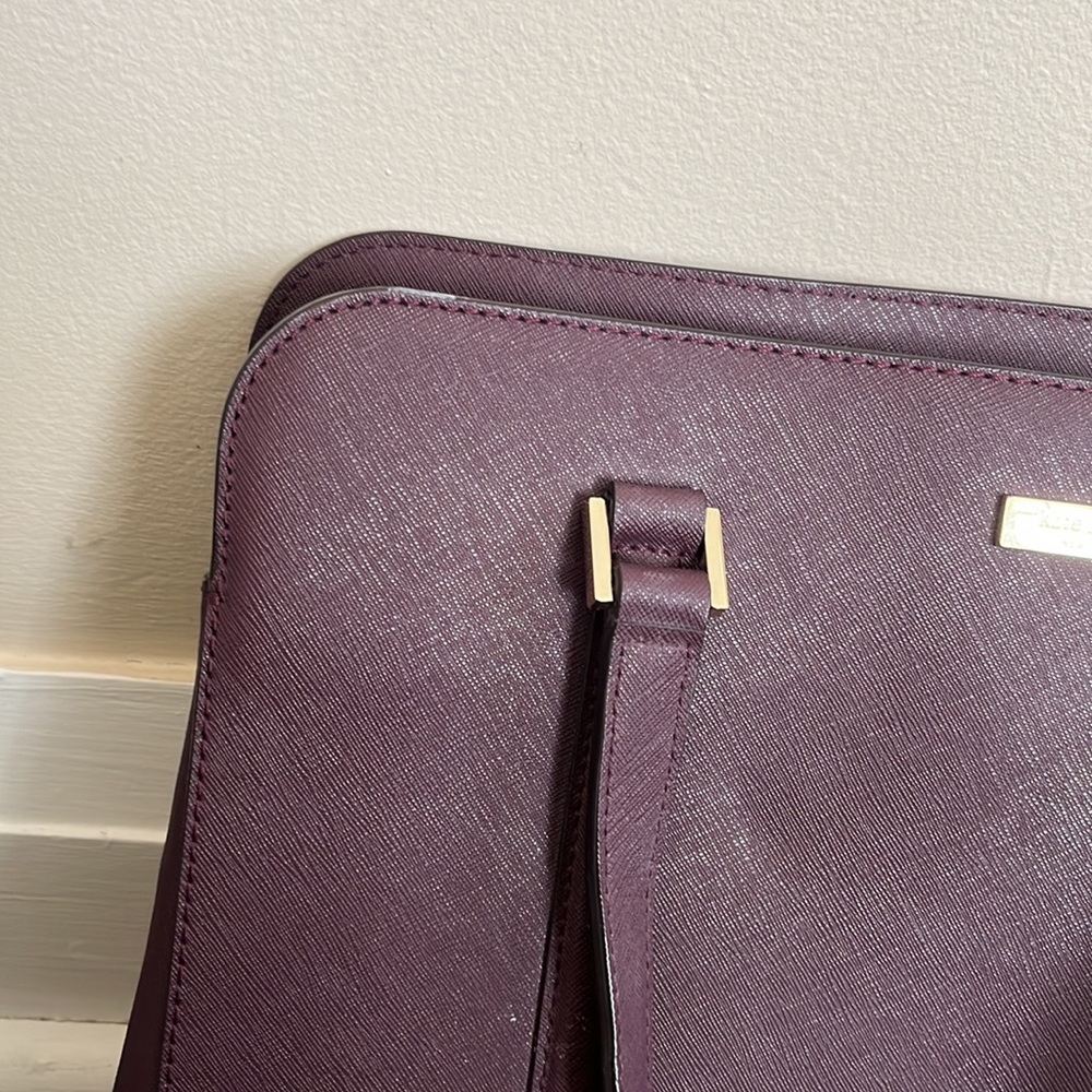 Kate Spade Deep Wine Coloured Purse Tote Bag - Picture 8 of 9